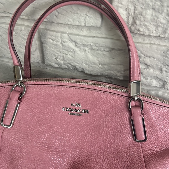⭐️SOLD⭐️ Coach 2way Pink F36675 Leather Kelsey Satchel Bag - Picture 2 of 8
